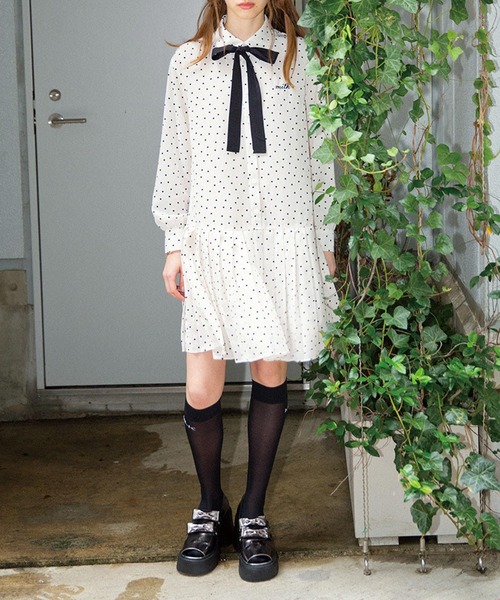MILK（ミルク） ワンピース Dot Ribbon ワンピース : ZOZOTOWN Yahoo