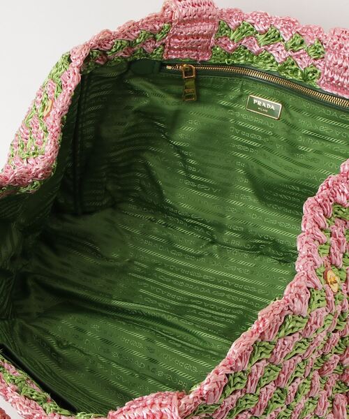 PRADA 「PRADA」 かごバッグ - ピンク レディース : ZOZOTOWN