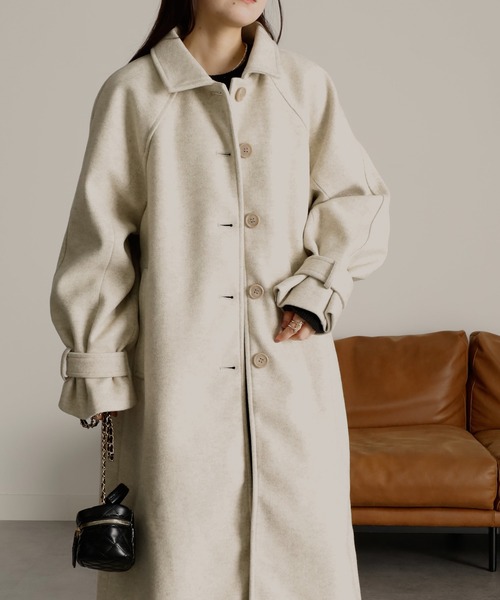 「RANAN」 ステンカラーコート M モカ レディース_画像2