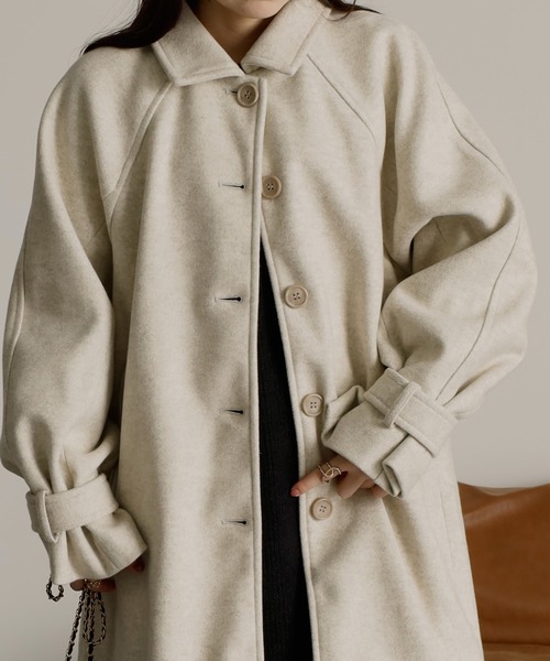 「RANAN」 ステンカラーコート M モカ レディース_画像4
