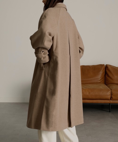「RANAN」 ステンカラーコート M モカ レディース_画像7