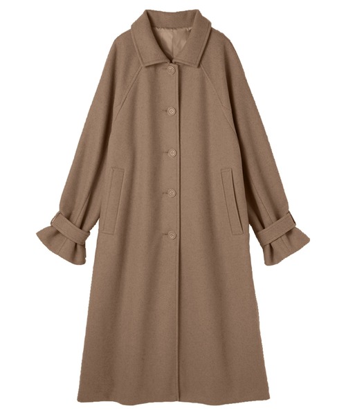 「RANAN」 ステンカラーコート M モカ レディース_画像8