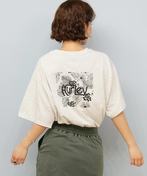 tシャツ Hurley/ハーレー ハイビスカス/ボックスロゴ/ショートスリーブティー WCSS251055 レディース
