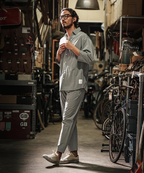wjk reluxe 七分袖 シャツ ms5986-cool stretch hook 3-4 sleeve