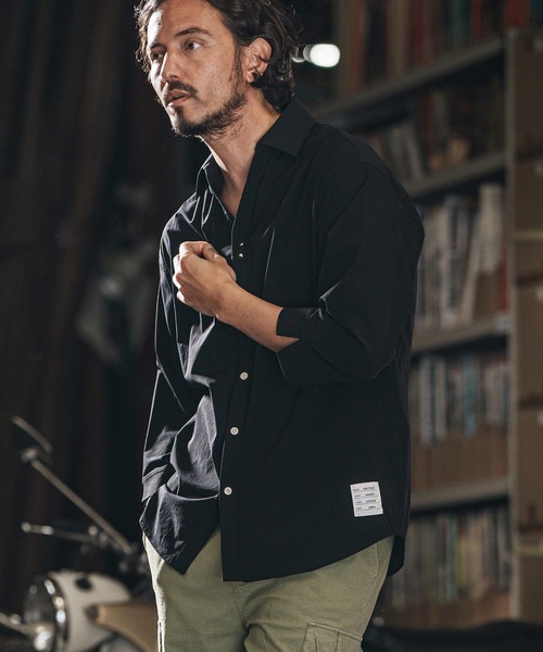 wjk reluxe シャツ ms5986-cool stretch hook 3-4 sleeve shirts 7分袖