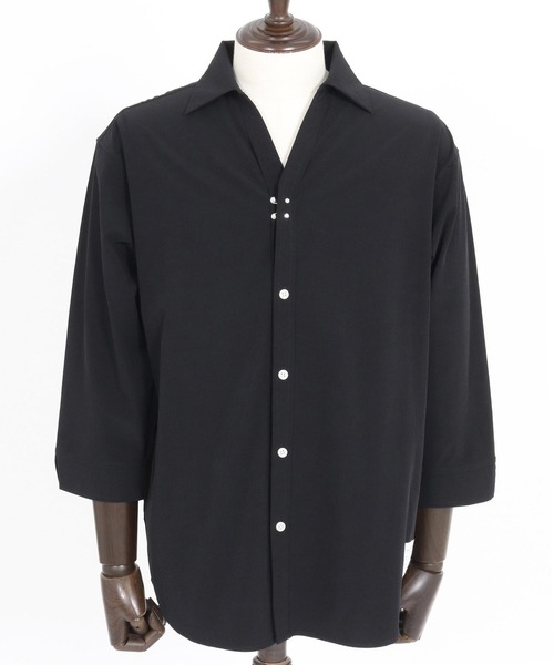 wjk reluxe シャツ ms5986-cool stretch hook 3-4 sleeve shirts 7分袖