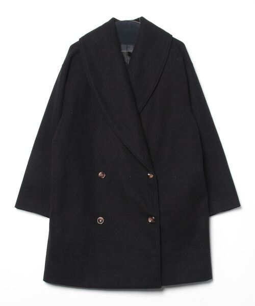 etoll.（エトル） チェスターコート L ブラック レディース : ZOZOTOWN