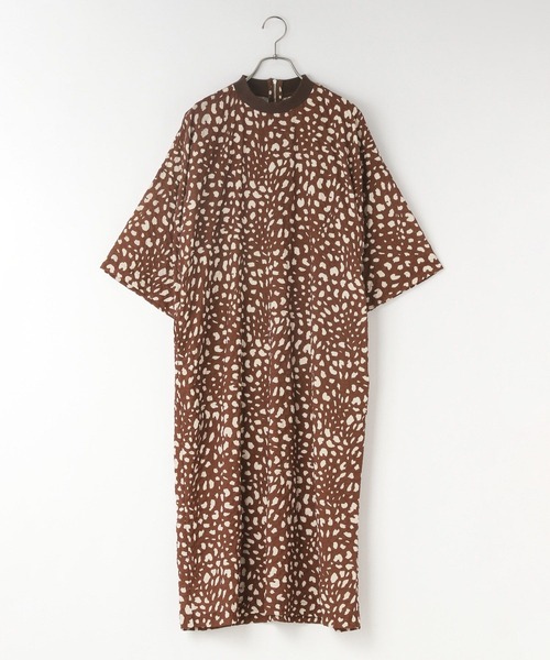 ワンピース 半袖 レオパードTワンピース 327290 : ZOZOTOWN Yahoo!店