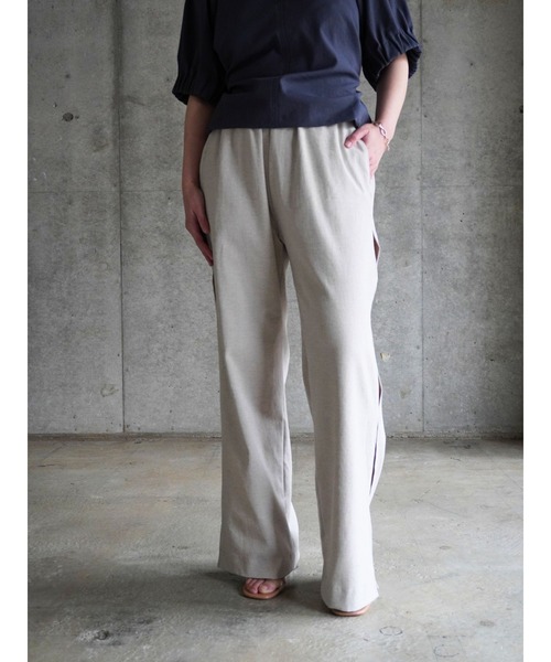 ワイドパンツ パンツ SIDE SLIT PANTS レディースの画像
