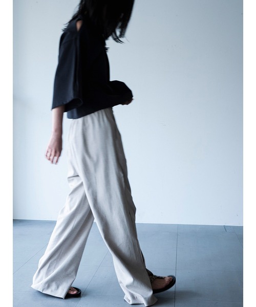 ワイドパンツ パンツ SIDE SLIT PANTS レディースの画像