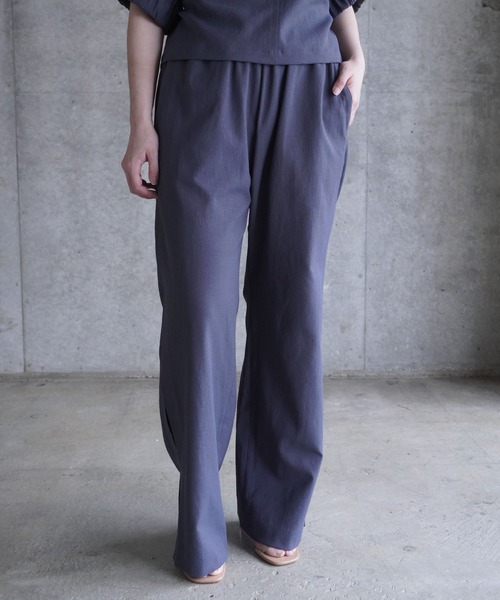 ワイドパンツ パンツ SIDE SLIT PANTS レディースの画像