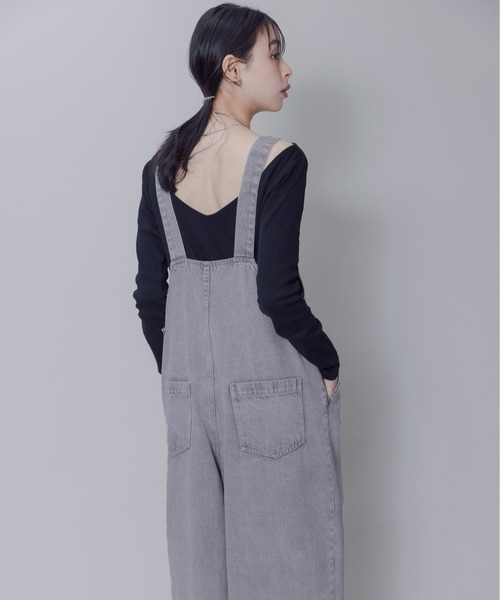 新品☆ Eimee Law フロントジップ デニム サロペット Eimee Law サロペット オーバーオール フロントジップ デニム