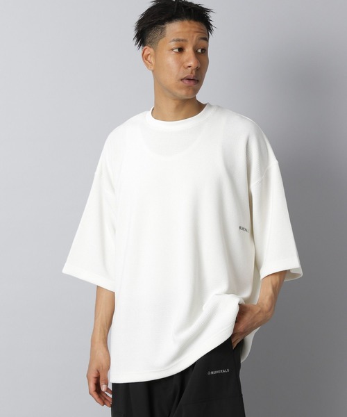 NUMERALS（ヌメラルズ） tシャツ 「NUMERALS」ワッフルハーフスリーブ