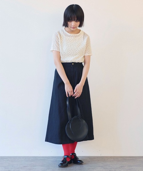 tシャツ syuwa syuwa dot ハイネック半袖プルオーバー レディース △syuwa syuwa dot ハイネック半袖プルオーバー（Tシャツ