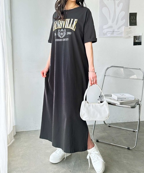 未使用【ハーリップトゥ】綿100% ロング Tシャツ ワンピース ギャザー S黒 Her lip to - 未使用【ハーリップトゥ】綿100% ロング Tシャツ