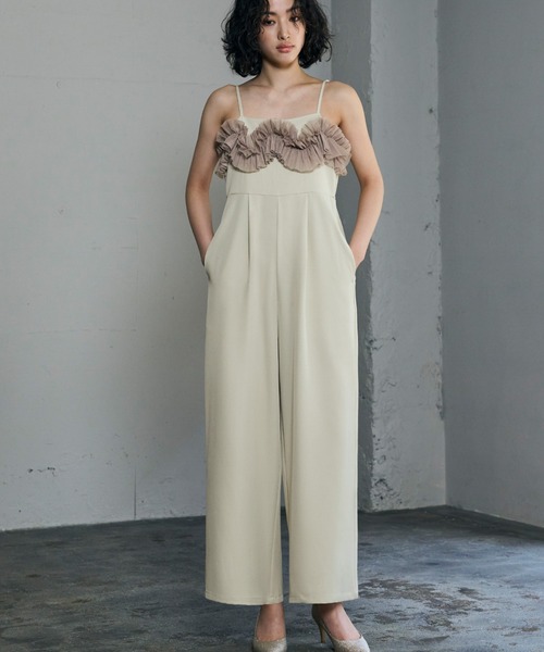GIRL DRESS FOR NOW パーティードレス ドレス フリルドッキング