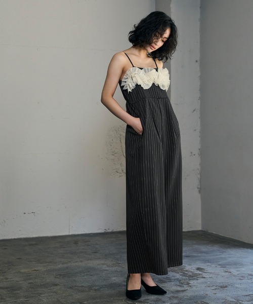 GIRL DRESS FOR NOW ドレス フリルドッキングオールインワンパンツ