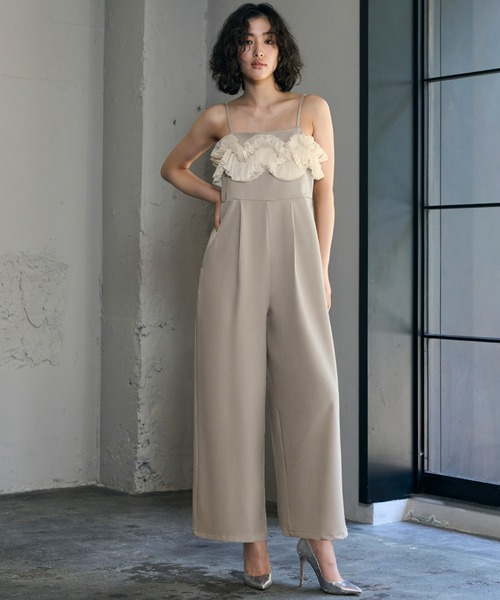 GIRL DRESS FOR NOW パーティードレス ドレス フリルドッキング