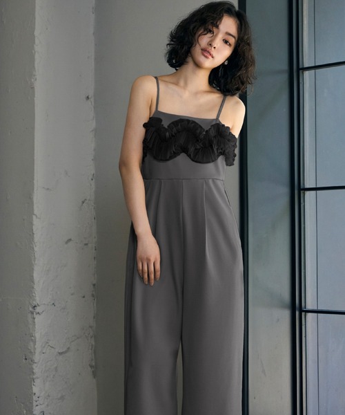 GIRL DRESS FOR NOW パーティードレス ドレス フリルドッキング