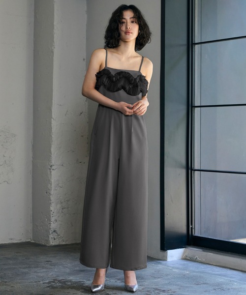 GIRL DRESS FOR NOW パーティードレス ドレス フリルドッキング