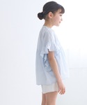 ブラウス シャツ キッズ 親子お揃いガーゼ袖フ...の詳細画像2
