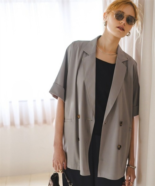 Maison INNESS uvカット ジャケット テーラードジャケット ハーフ