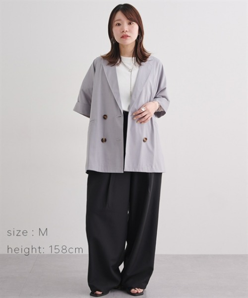 Maison INNESS ジャケット テーラードジャケット ハーフスリーブ 