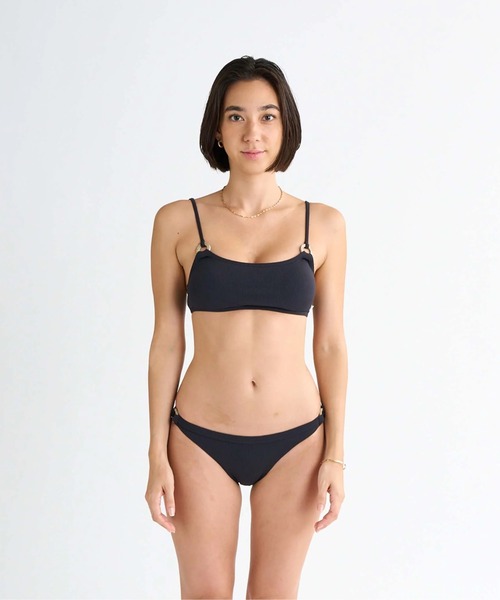 スリムストラップ　水着 Amazon.co.jp: Tupalizy 2サイズ メタル水着 ブラフック