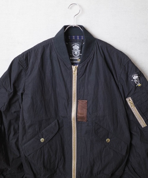 Houston MA1フライングメンズジャケット￼ HOUSTON ma1 ma-1 「T10」「HOUSTON GOLD」L-2 FLIGHT JACKET