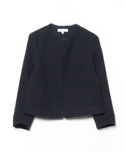 BEAUTY & YOUTH UNITED ARROWS ノーカラージャケット BEAUTY＆YOUTH UNITED ARROWS ノーカラージャケット LARGE ネイビー