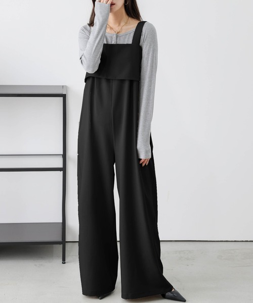 サロペット オーバーオール 「インフルエンサーコラボ」ビスチェ風