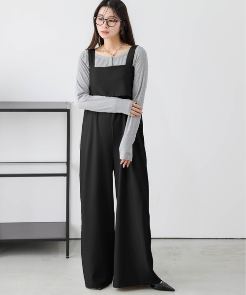 サロペット オーバーオール 「インフルエンサーコラボ」ビスチェ風