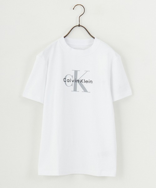売れ筋商品|||カルバンクライン Tシャツ トップス レディース Women's Logo T-Shirt White Calvin Klein tシャツ 「Calvin Klein/カルバンクライン