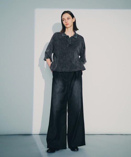 selle glant /コードレースワイドスラックスパンツ selle glant スラックス CODE LACE WIDE SLACKS PANTS/コード