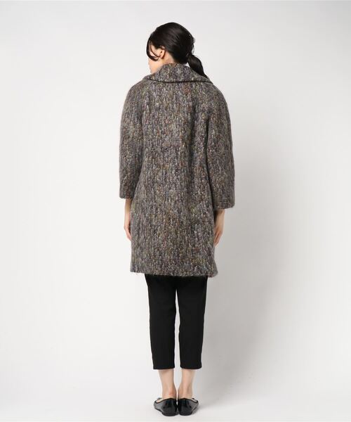 「BENETTON (UNITED COLORS OF BENETTON)」 チェスターコート LARGE グレー レディース_画像2