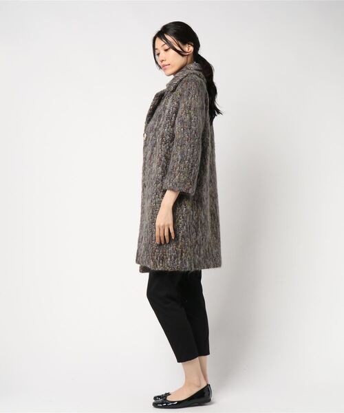 「BENETTON (UNITED COLORS OF BENETTON)」 チェスターコート LARGE グレー レディース_画像4