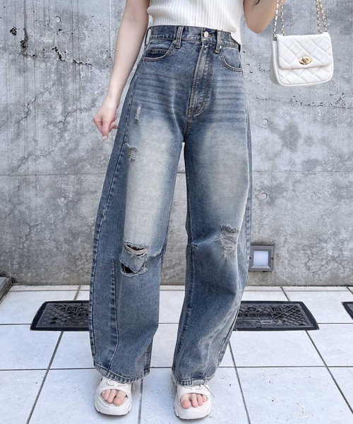 レースクラッシュデニム igi igi ジーンズ デニム デニムパンツ HIDDEN LACE CLASH DENIM