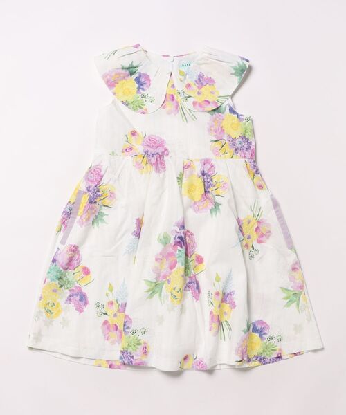 HAKKA KIDS（ハッカキッズ） ワンピース フラワーボールレースプリント