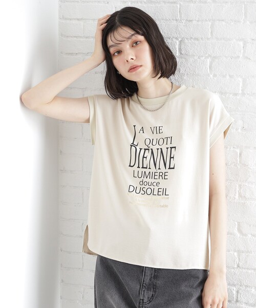 THE SHOP TK tシャツ アソートプリントTシャツ「防シワ／接触冷