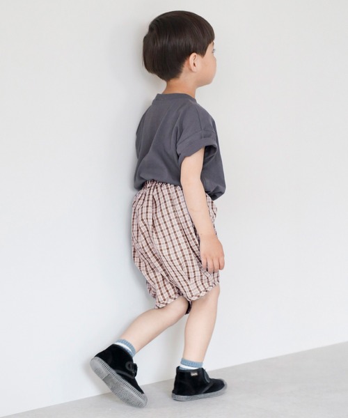 ハーフパンツ パンツ 短パン 「3-10才対応」「Better Together」チェック柄ハーフパンツ キッズ 子供服 男の子 女の子 | BONJOUR SAGAN enfant | 03