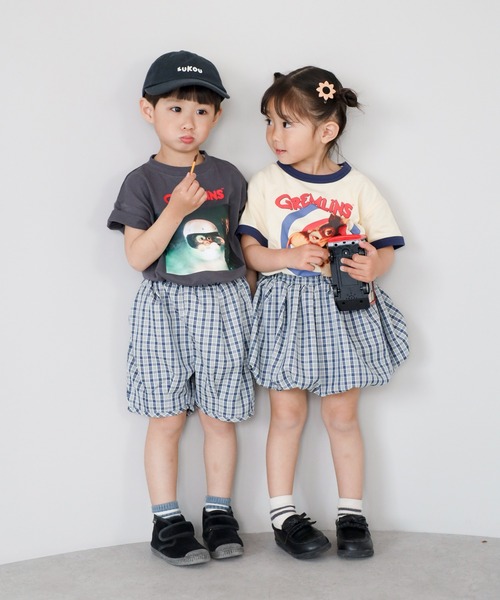 ハーフパンツ パンツ 短パン 「3-10才対応」「Better Together」チェック柄ハーフパンツ キッズ 子供服 男の子 女の子 | BONJOUR SAGAN enfant | 11