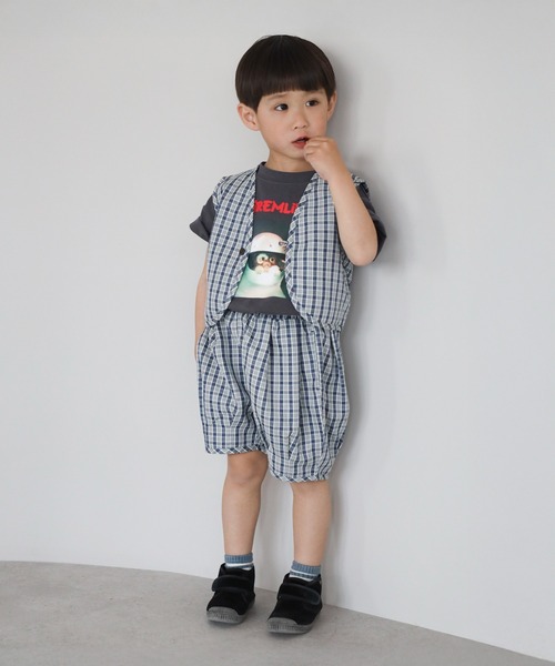 ハーフパンツ パンツ 短パン 「3-10才対応」「Better Together」チェック柄ハーフパンツ キッズ 子供服 男の子 女の子 | BONJOUR SAGAN enfant | 06