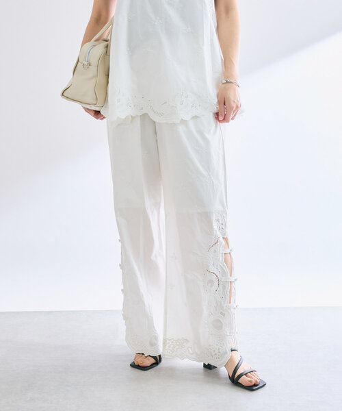 Annee2353 エクリュ RIVE DROITE パンツ 「a Nice （ア ・ニース）」エンブロイ