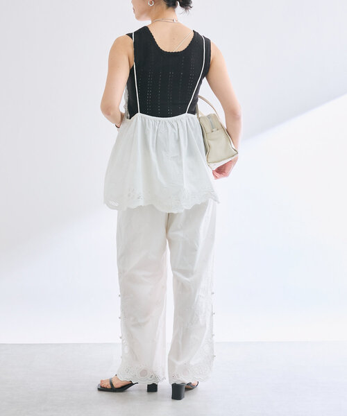 【ア・ニース】エンブロイダリーパンツ 38 ア・ニース】エンブロイダリーパンツ 38 - メルカリ