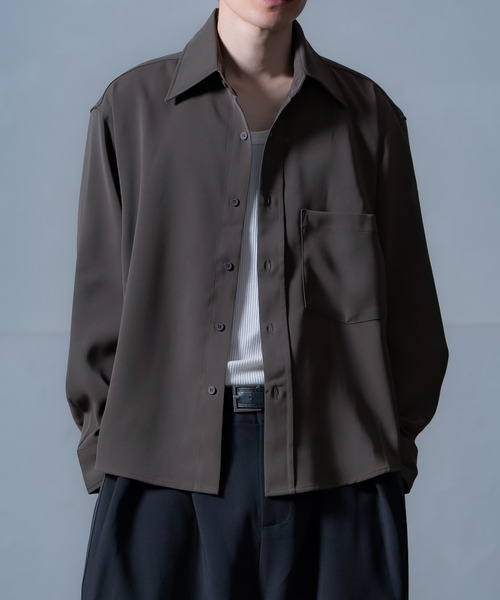 シャツ ドレープ 長袖シャツ メンズ レディース : ZOZOTOWN Yahoo!店