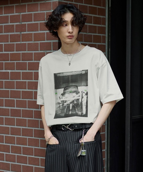 Bleme tシャツ クラシック ピグメント プリントTシャツ メンズ