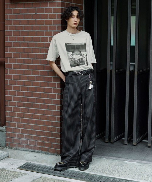Bleme tシャツ クラシック ピグメント プリントTシャツ メンズ