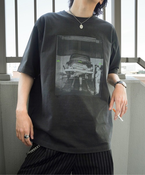 Bleme tシャツ クラシック ピグメント プリントTシャツ メンズ