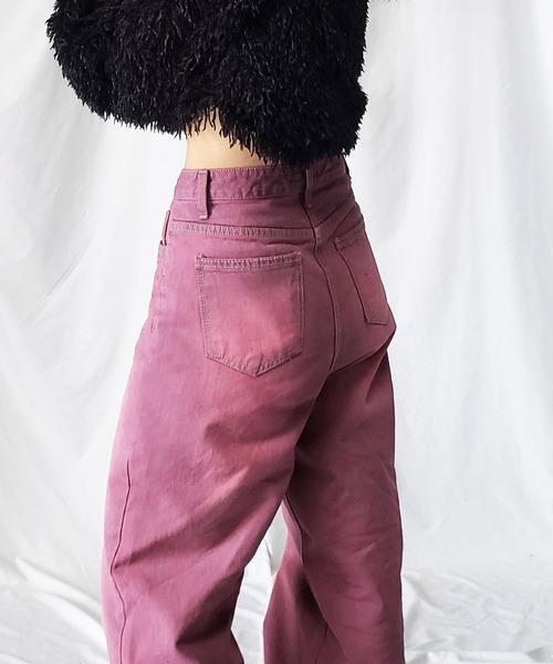 [me+em select] обработка Denim брюки MEDIUM Pink Lady -s