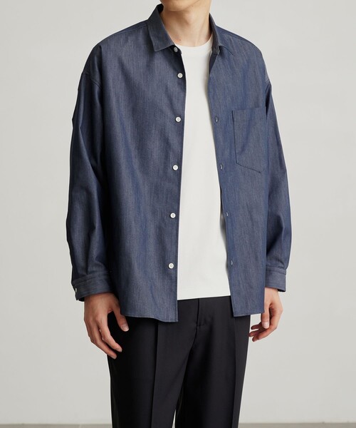 PUBLIC TOKYO 黒シャツ サイズ02 セール】〈速乾性 / 全方位ストレッチ〉SUPER DRY オーバー